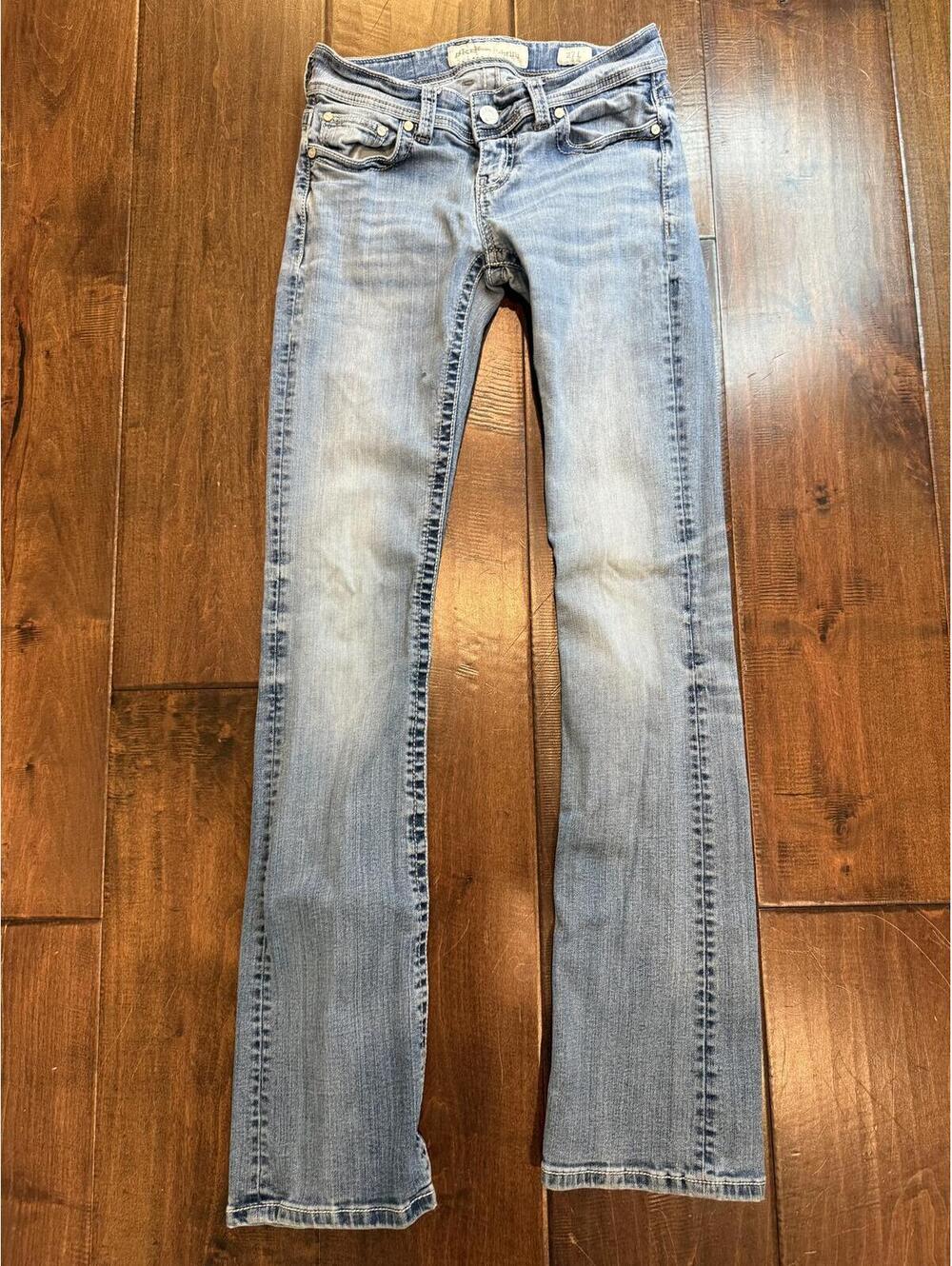 BKE Sabrina Bootcut Jeans Women’s 27L Light Wash Stretch Denim Y2K